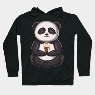 Funny Yoga Boba Panda Hoodie